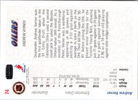 1991 Upper Deck Andrew Verner #74 Rookie