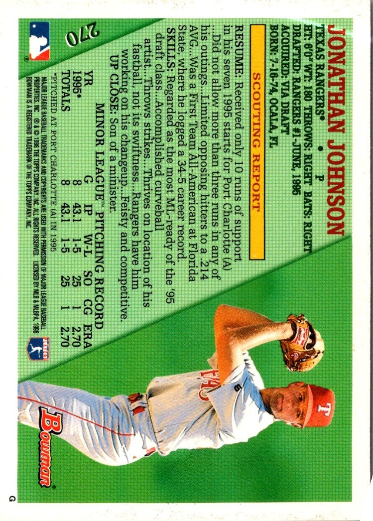 1996 Bowman Jonathan Johnson