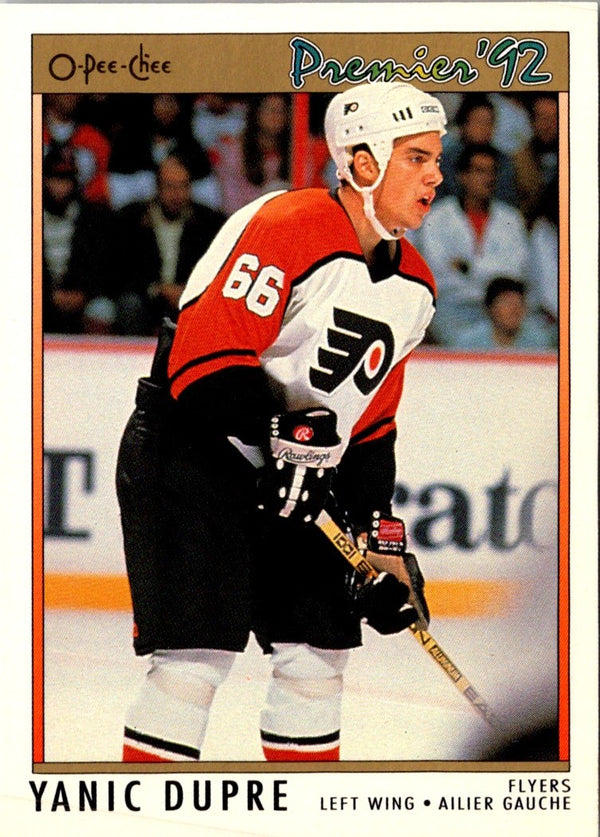 1991 O-Pee-Chee Premier Yanick Dupre #16 Rookie