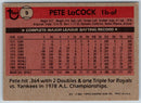 1981 Topps Pete LaCock