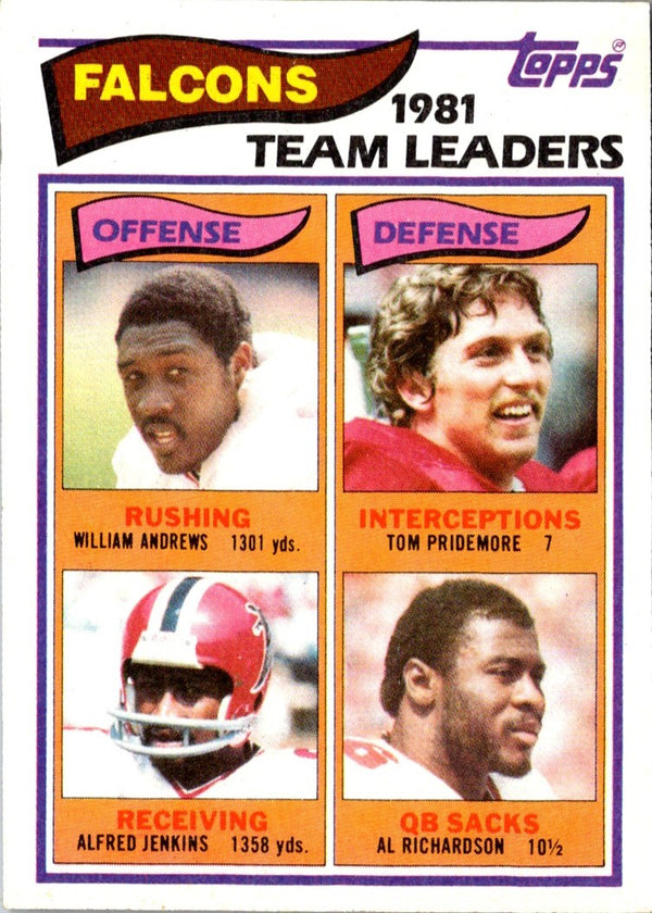 1982 Topps William Andrews/Tom Pridemore/Alfred Jenkins/Al Richardson #271