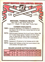 1981 Donruss Mike Heath #120