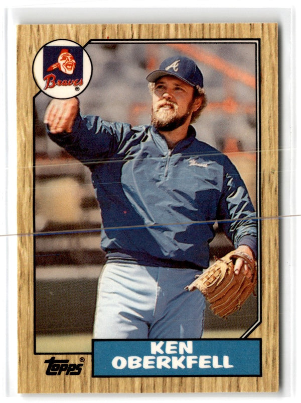 1987 Topps Tiffany Ken Oberkfell #627