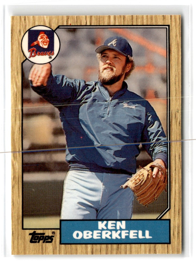 1987 Topps Tiffany Ken Oberkfell