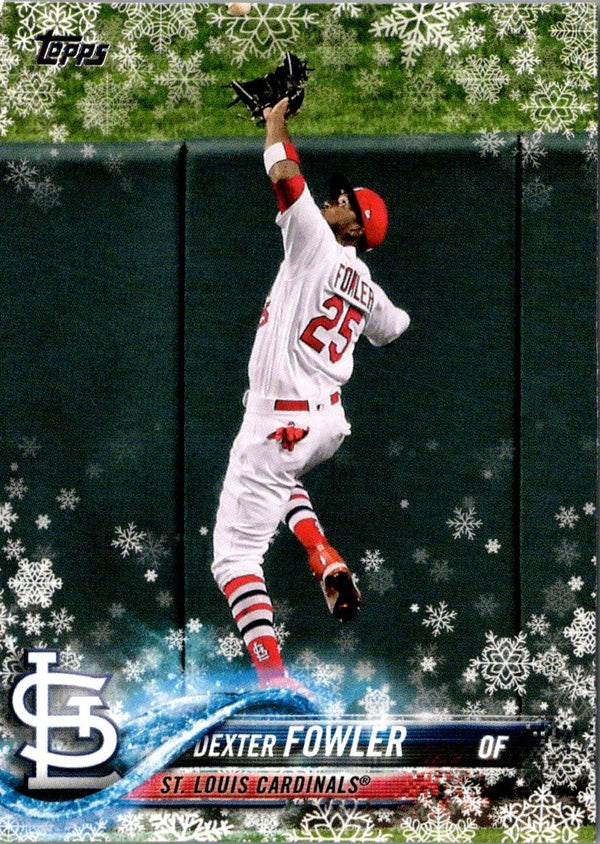 2018 Topps Holiday Metallic Snowflake Dexter Fowler #HMW191