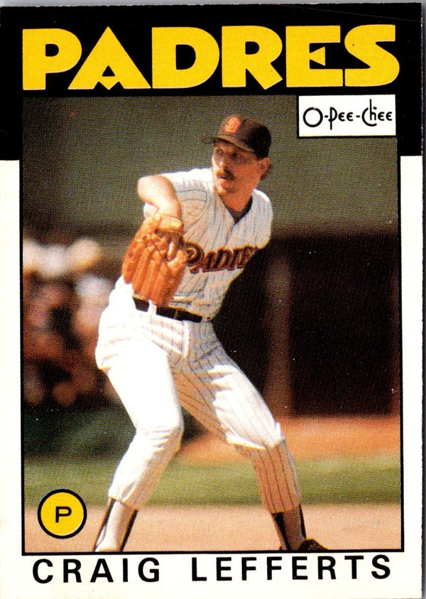 1986 O-Pee-Chee Craig Lefferts #244