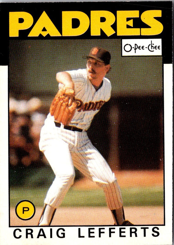 1986 O-Pee-Chee Craig Lefferts #244