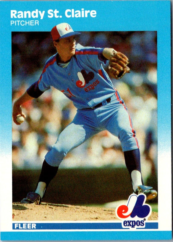 1987 Fleer Update Glossy Randy St. Claire #U-113