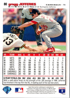 1995 Collector's Choice SE Gregg Jefferies #80
