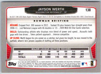 2013 Bowman Jayson Werth #138