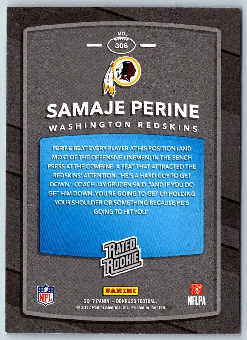 2017 Donruss Samaje Perine