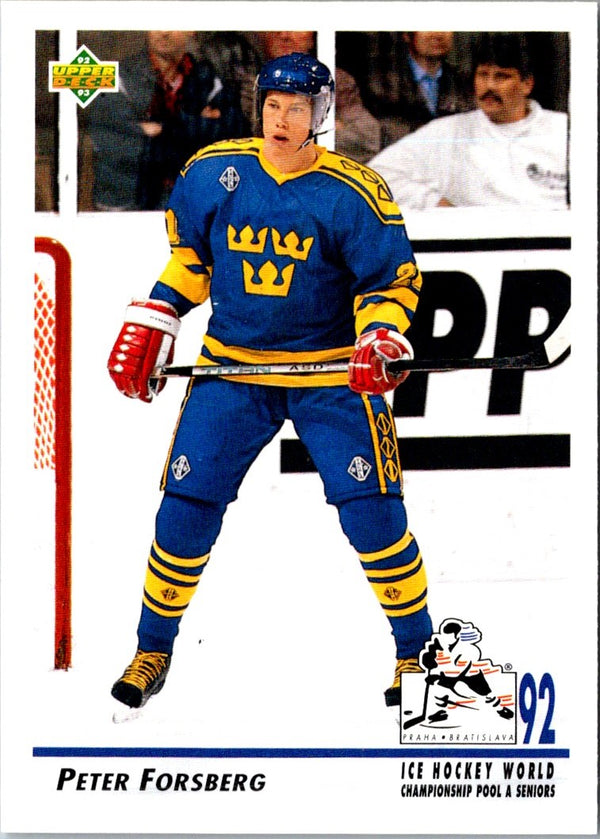 1992 Upper Deck Peter Forsberg #375