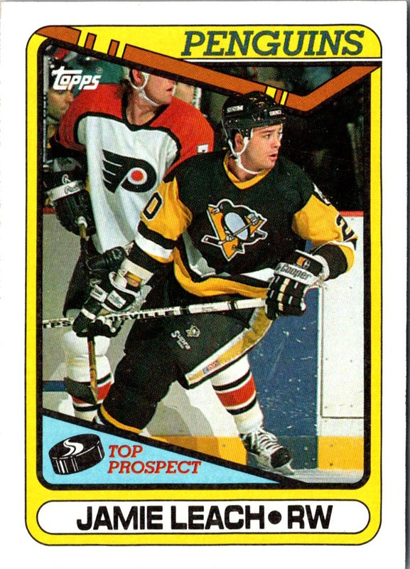 1990 O-Pee-Chee Jamie Leach #377 Rookie