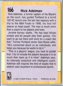 1991 Fleer Rick Adelman
