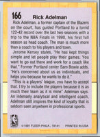 1991 Fleer Rick Adelman #166