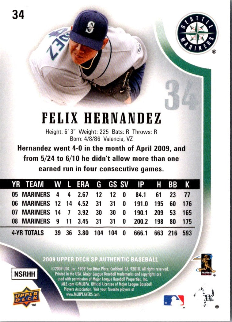 2009 SP Authentic Felix Hernandez