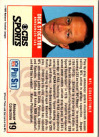 1989 Pro Set Announcers Dick Stockton #19