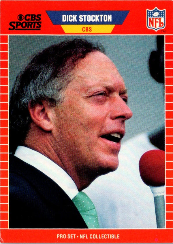 1989 Pro Set Announcers Dick Stockton #19