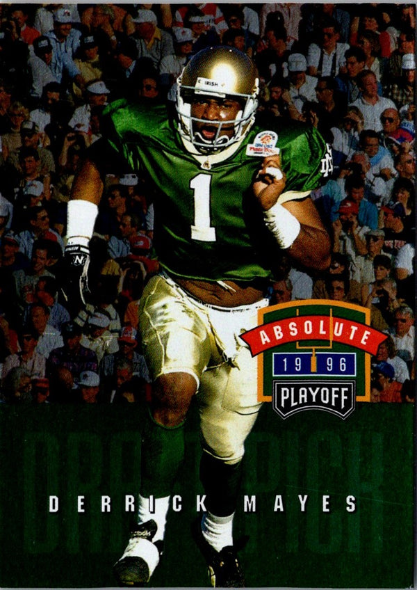 1996 Playoff Absolute Derrick Mayes #64 Rookie