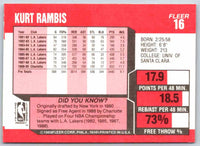 1989 Fleer Kurt Rambis #16
