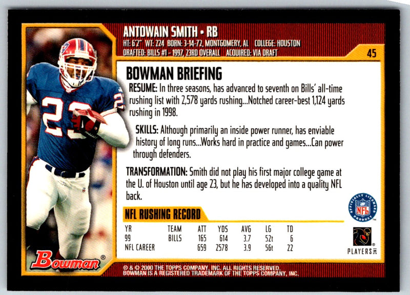 2000 Bowman Antowain Smith