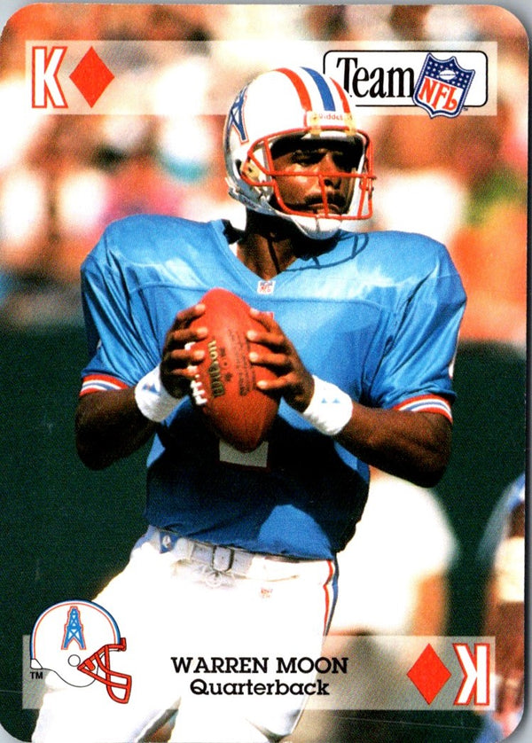 1992 Sport Decks NFL Playing Cards Warren Moon #Kâ™¦