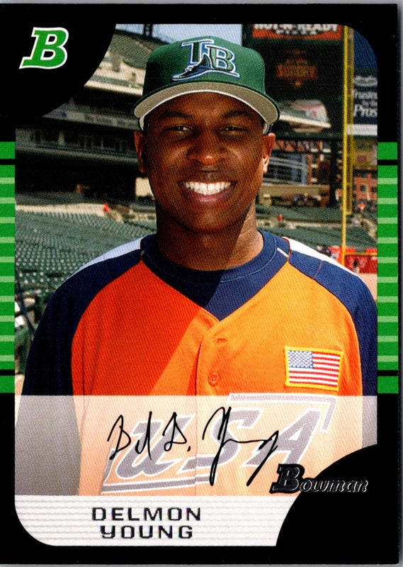 2005 Bowman Chrome Draft Picks & Prospects Delmon Young #BDP139