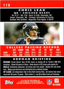 2007 Bowman Chris Leak