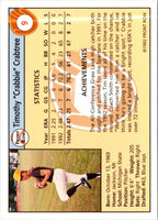 1992 Front Row Draft Picks Tim Crabtree #9