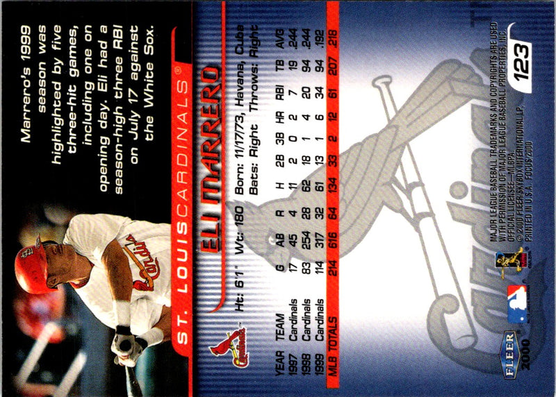 2000 Fleer Focus Eli Marrero