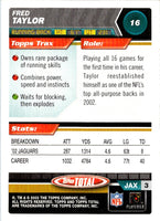2003 Topps Total Fred Taylor #16