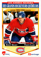 1993 Score Durivage Benoit Brunet #8