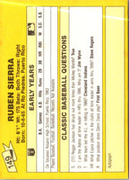 1987 Classic Update Yellow Ruben Sierra #149