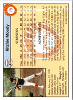 1992 Front Row Draft Picks Ritchie Moody #79