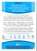 2008 Bowman Draft Picks & Prospects Chrome Anthony Bass