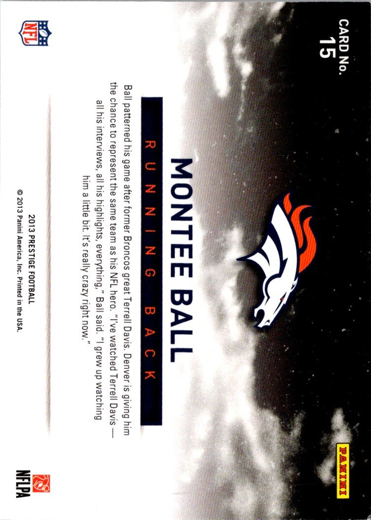 2013 Panini Prestige Draft City Destination Montee Ball