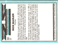 1986 Donruss Diamond Kings Rick Mahler #21