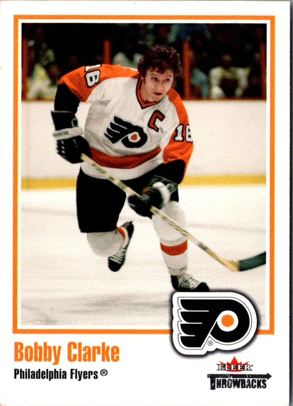 2002 Fleer Throwbacks Gold Bobby Clarke #3G