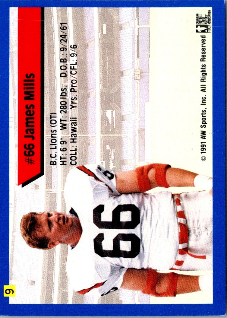 1991 All World CFL James Mills