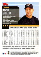 2000 Topps Todd Ritchie #344