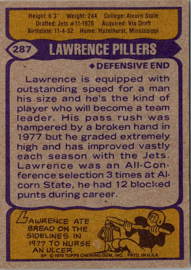 1979 Topps Lawrence Pillers