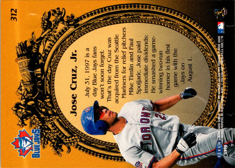 1998 Fleer Tradition Jose Cruz Jr.