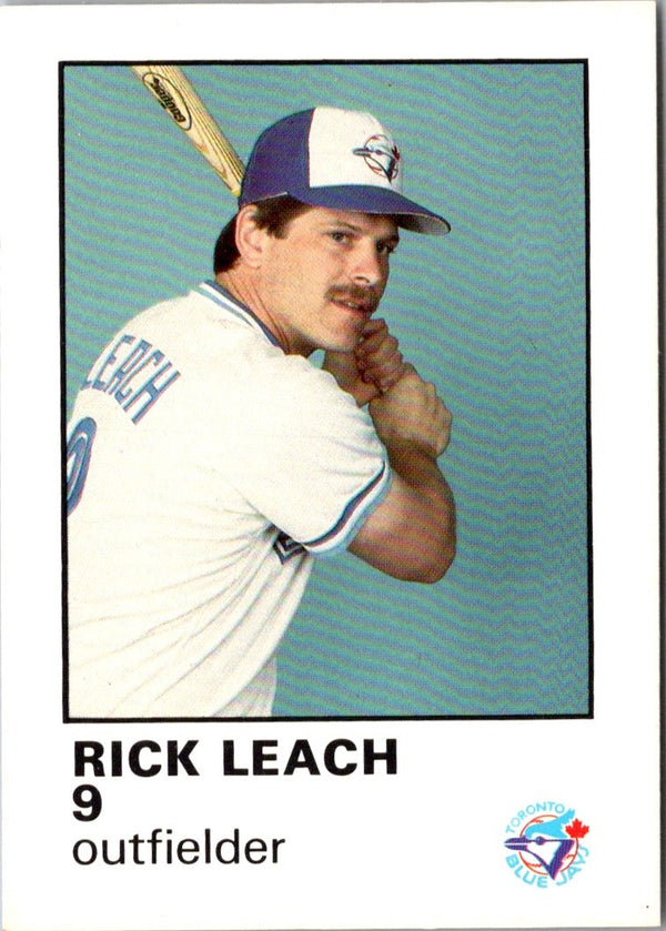 1987 Toronto Blue Jays Fire Safety Rick Leach #NNO