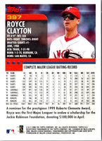 2000 Topps Royce Clayton #397