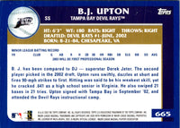 2003 Topps B.J. Upton #665 Rookie