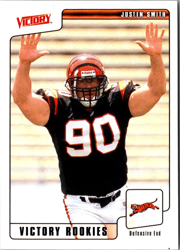 2001 Upper Deck Victory Justin Smith #384 Rookie