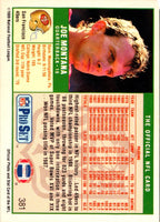 1989 Pro Set Joe Montana #381