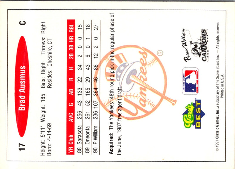 1991 Classic Best Brad Ausmus