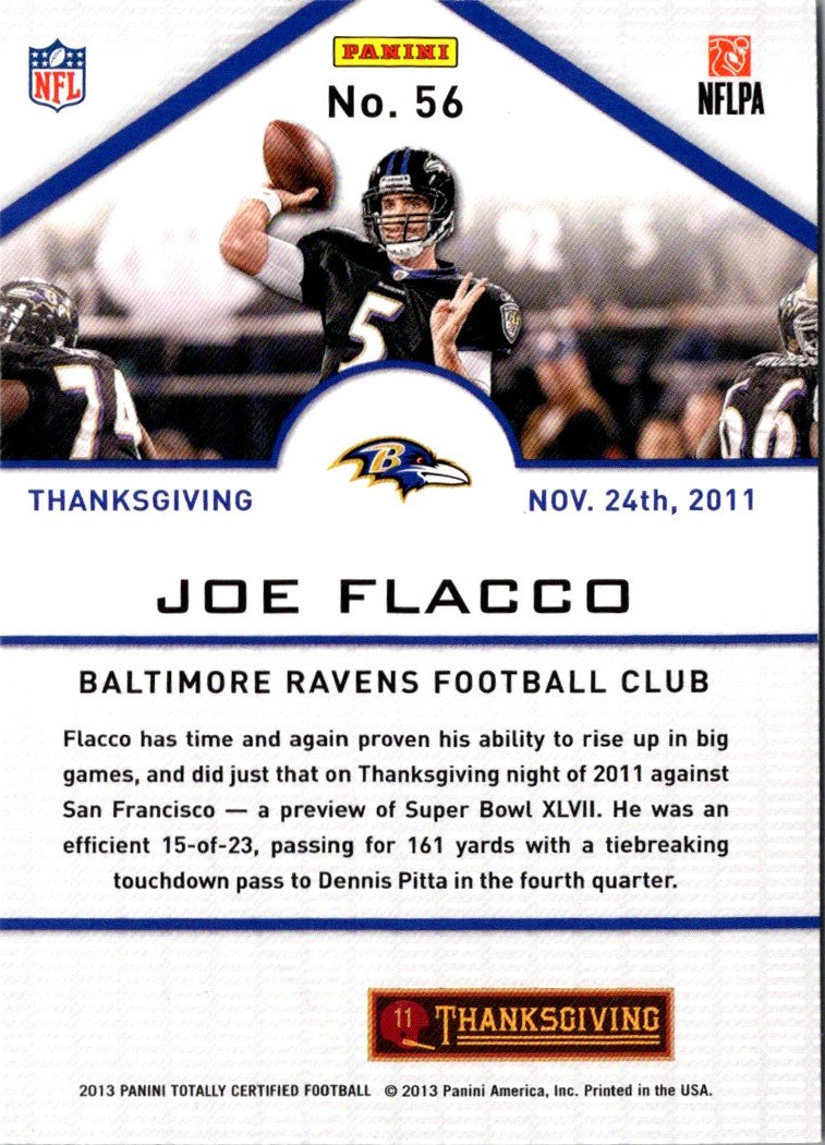 2013 Panini Totally Certified Joe Flacco