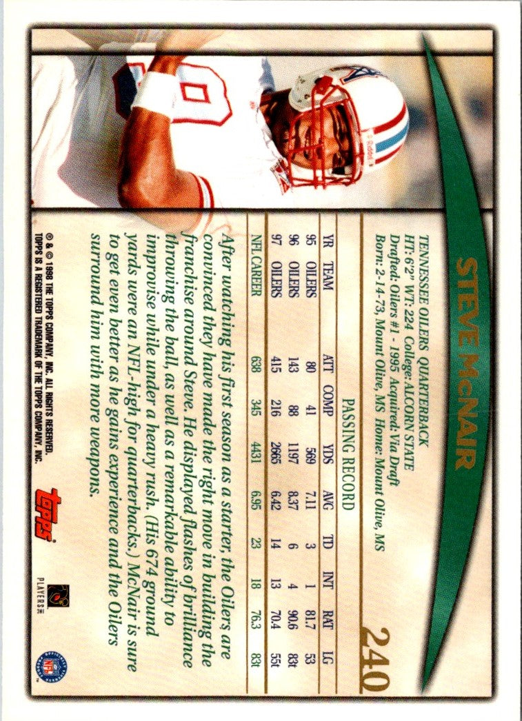 1996 Topps Steve McNair